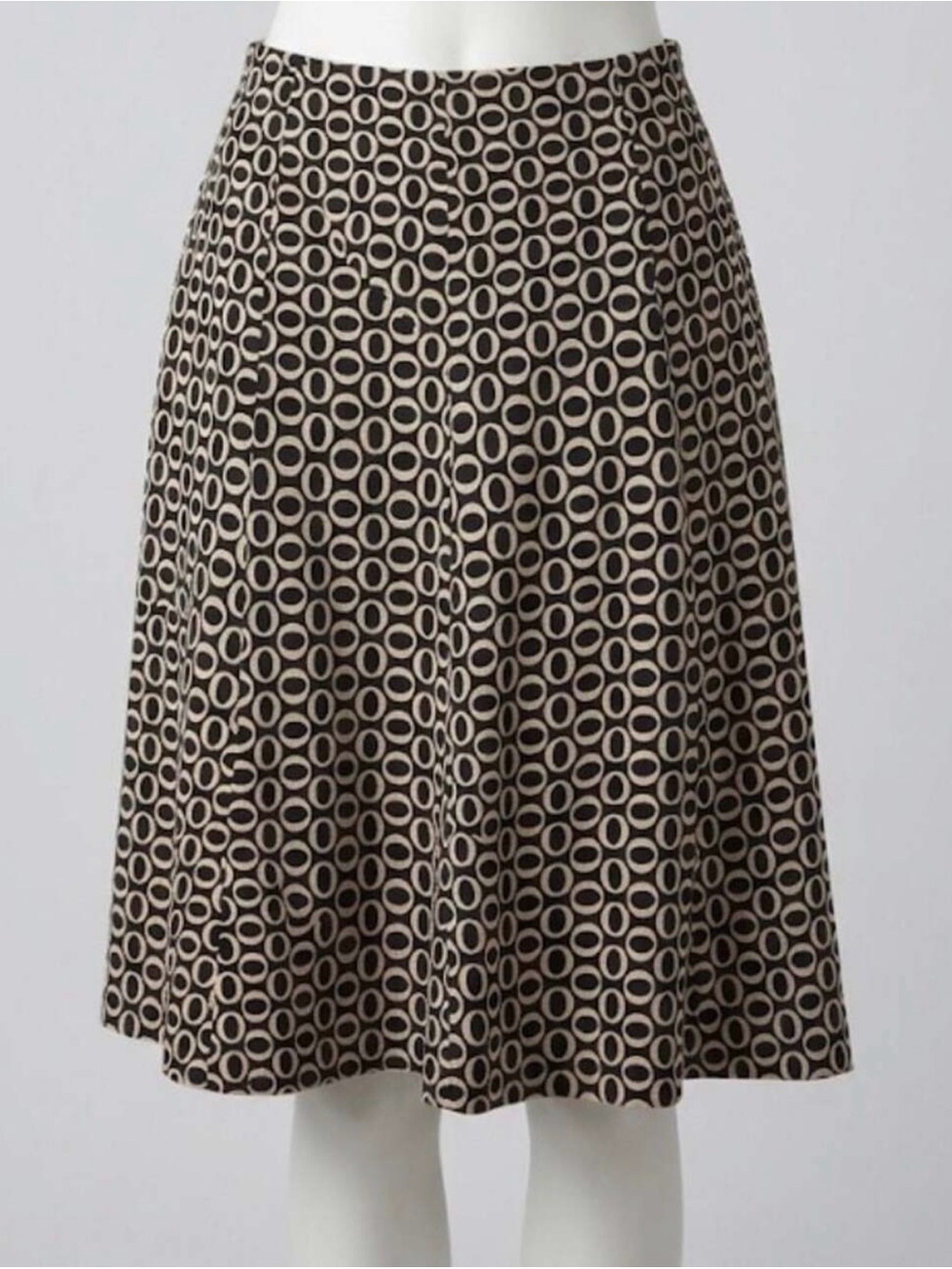 NWOT Y2K Gap Ellipse Print A-Line Midi Skirt, Size 0